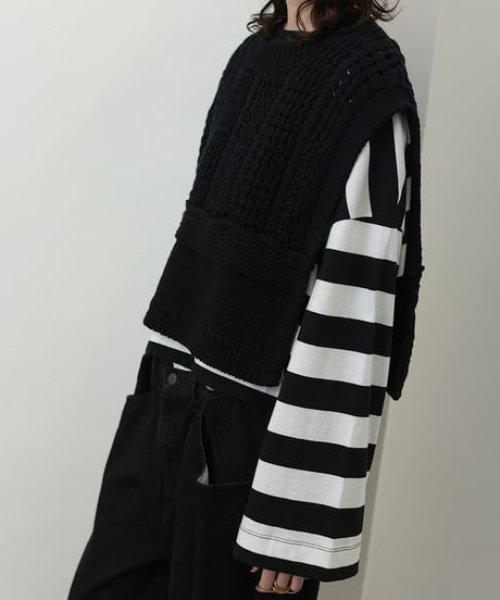 【YENN 】STP WIDE SLEEVE LONG TEE