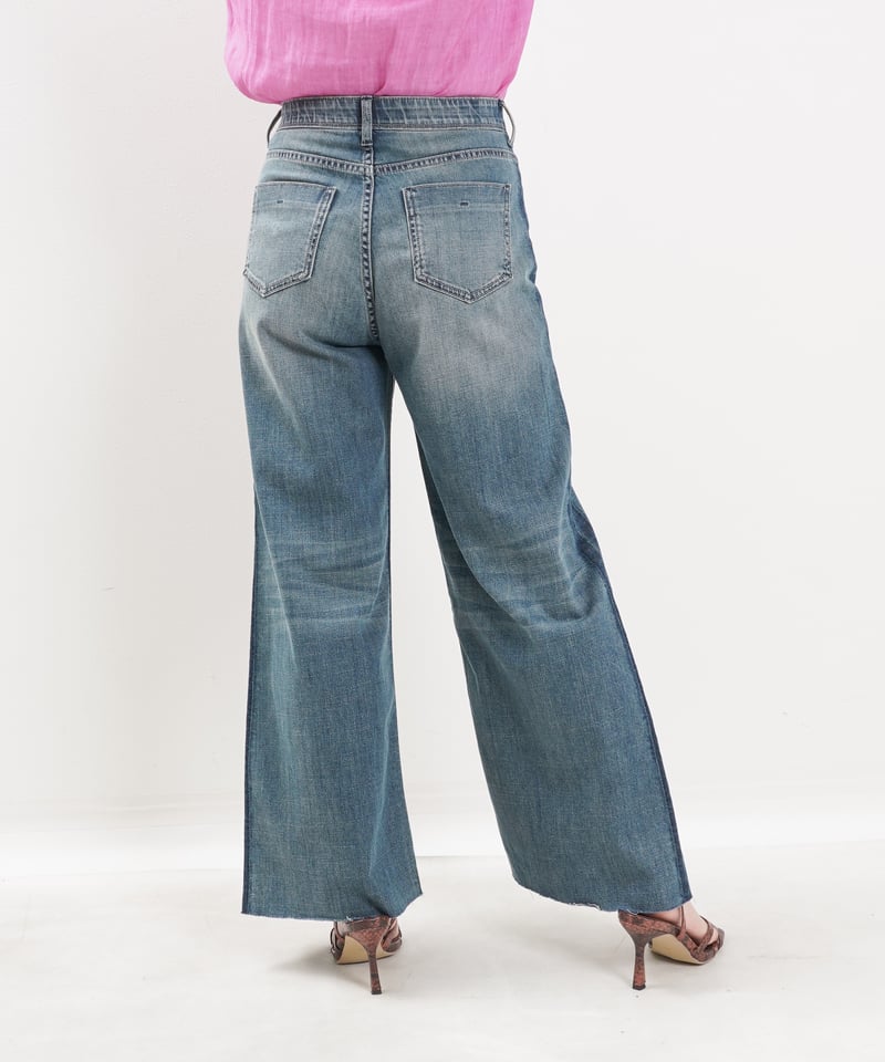 サイドラインバギーデニム / cccross | CALENDRIER online store