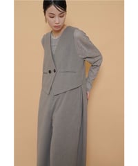 【CYAN tokyo】　Liren別注サイズ　サイドタックベストコンビサロペ CYAN tokyo】 Liren別注サイズ サイドタックベストコンビサロペ