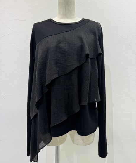 アシメフリルコンビTOPS　604486   / CYAN tokyo