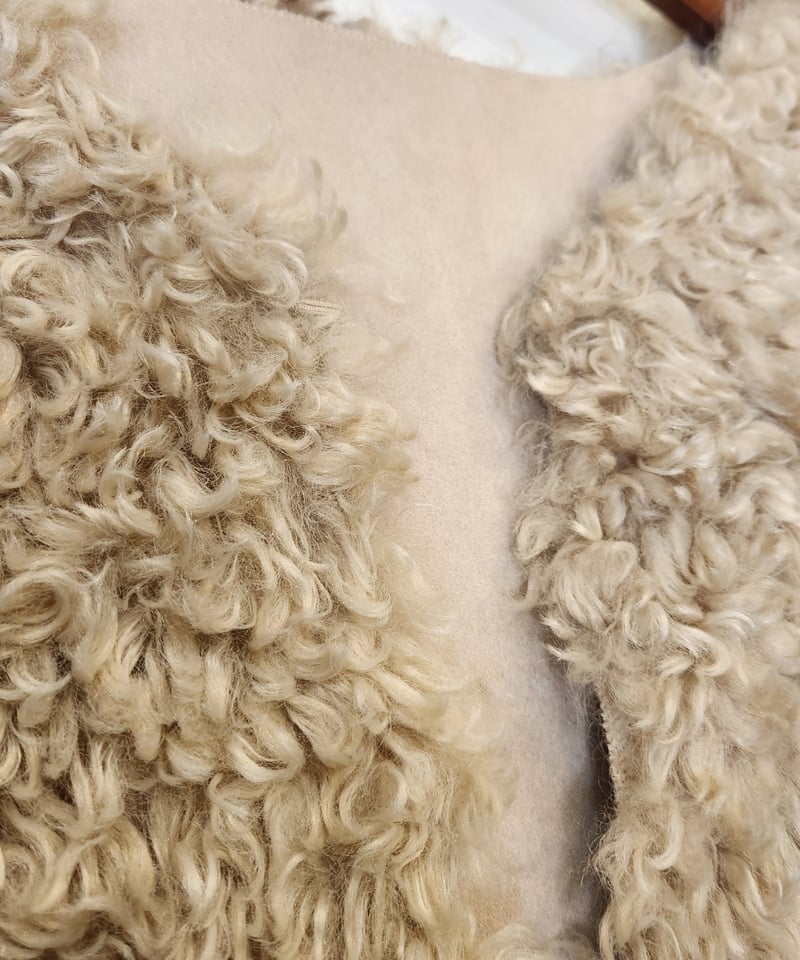 プードルファー × ボアボリュームトップベスト 552-24509 / NUS | CALEN