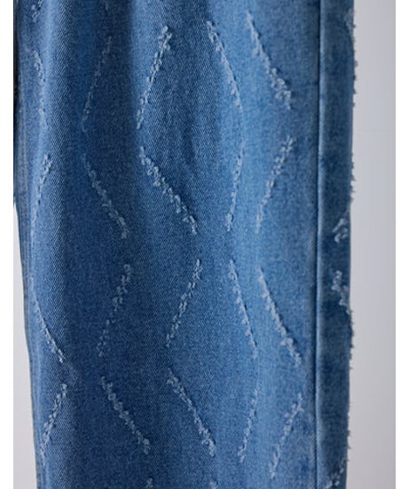 LASER CUT WIDE DENIM Y261-31001 / YENN