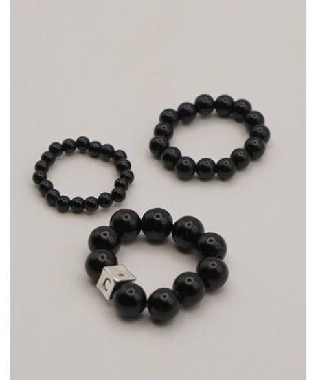 丸玉リング3レイヤー セット　0063-736SH　 / CHIGNON