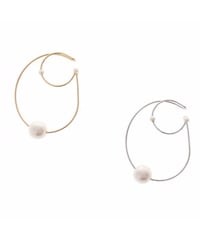 Thin 2way pearl earcuff ring / Sea'ds Mara