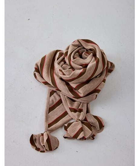 STRIPED JERSEY SCARF　Y262-01048　 / YENN