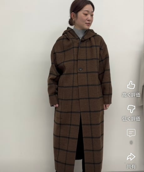 リバーシブルフーディーコート 652-84502  / CLOCHE