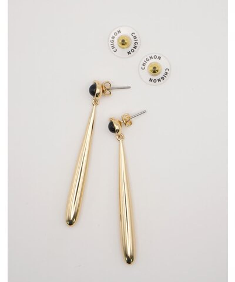 ｵﾆｷｽﾛﾝｸﾞﾄﾞﾛｯﾌﾟﾋﾟｱｽ 0055-341SH / CHIGNON | CALEN