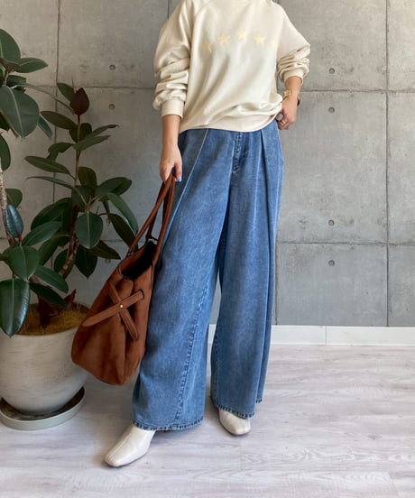 ワイドタックテンセルパンツ R772708