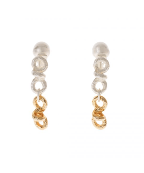 Knot hoop earrings 26A3-43E / Sea'dsMara