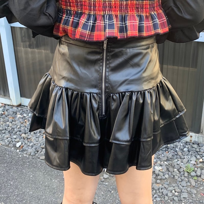 20AW MAISON MARGIELA フェイクレザースカート フェイクレザースカートライクショートパンツ｜マークスタイラー