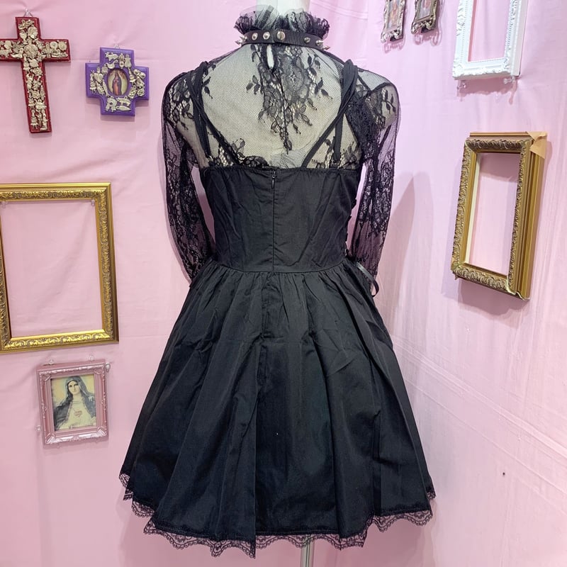 Pink-1125】ローズ刺繍レースアップキャミワンピース | (me) Pink-1125】ローズ刺繍レースアップキャミワンピース | (me)