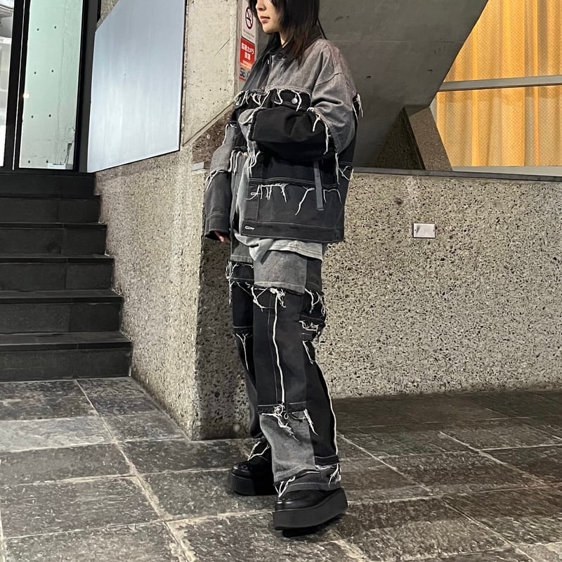 セール　タグ付き未使用　リエンダ　ビジュー　デニムジャケット 　パフスリーブ ワーカーズ WORKERS 3rdデニムジャケット 1stシルエット Lot 857