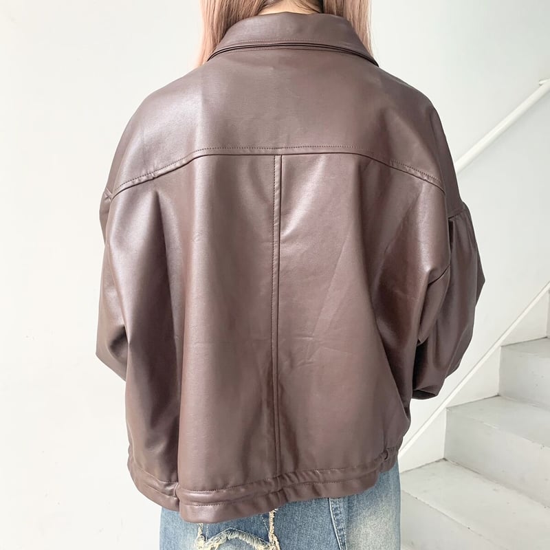ブラウンレザー ジャケット ボリュームスリーブ 楽天市場】【取寄】ジャケット レディース レザージャケット 異