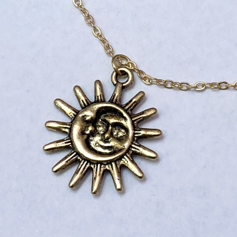 29-0802】太陽と月ネックレス | (me)