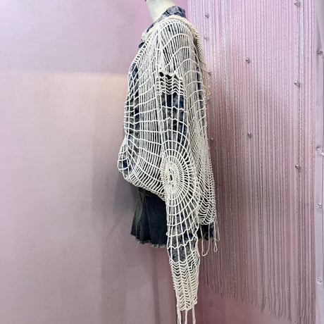 UNISEX【SK1336】ダメージ×クラッシュ チェック柄シャツ