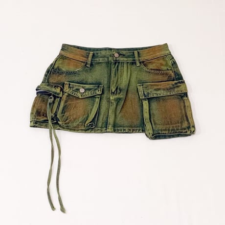 【B23289】ポケットデニムスカート(2colors)