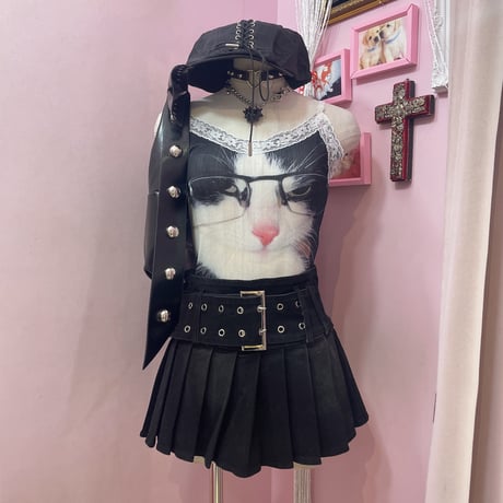 Angry cat キャミソール