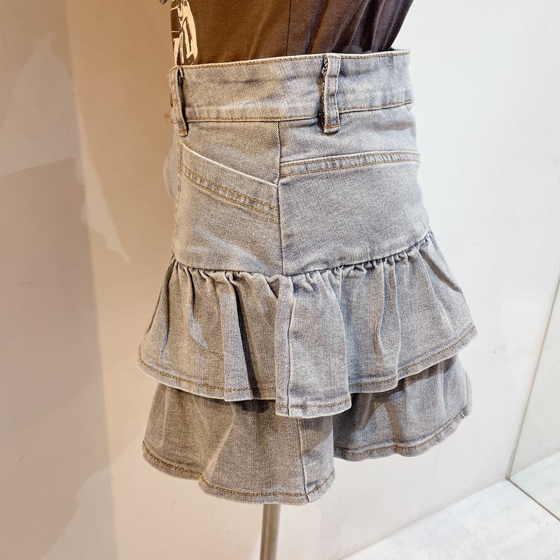 ティアードフリルデニムスカート | Romantic Standard ロマンティック