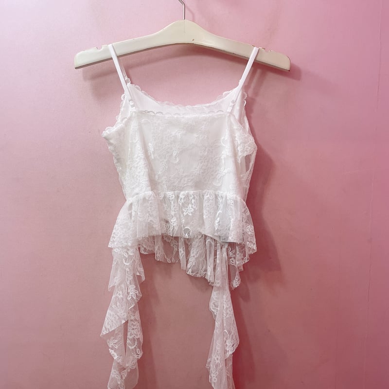 ラッフルロゴレースキャミソール | Romantic Standard