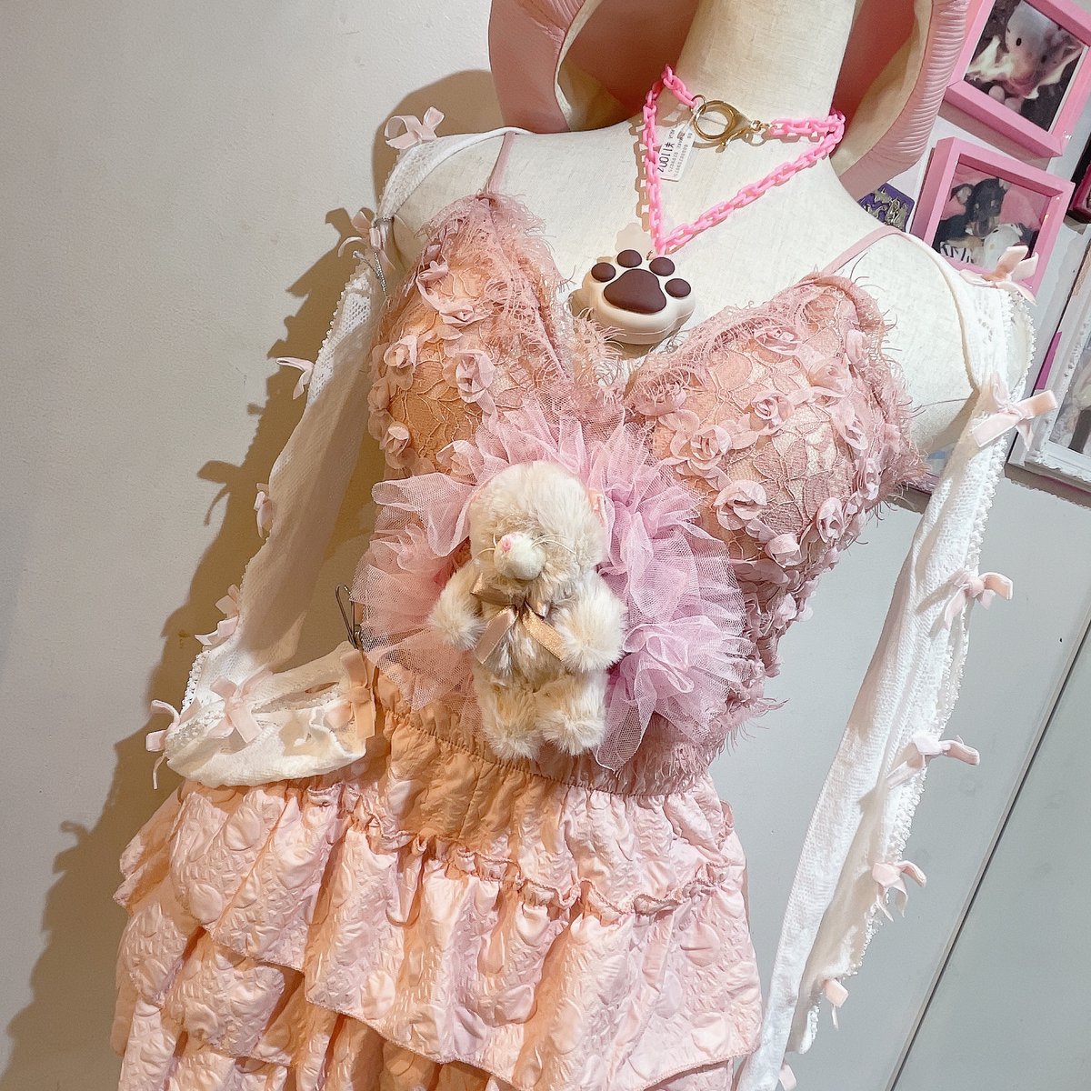 ふわふわアニマルレースビスチェ | Romantic Standard ロマンティック