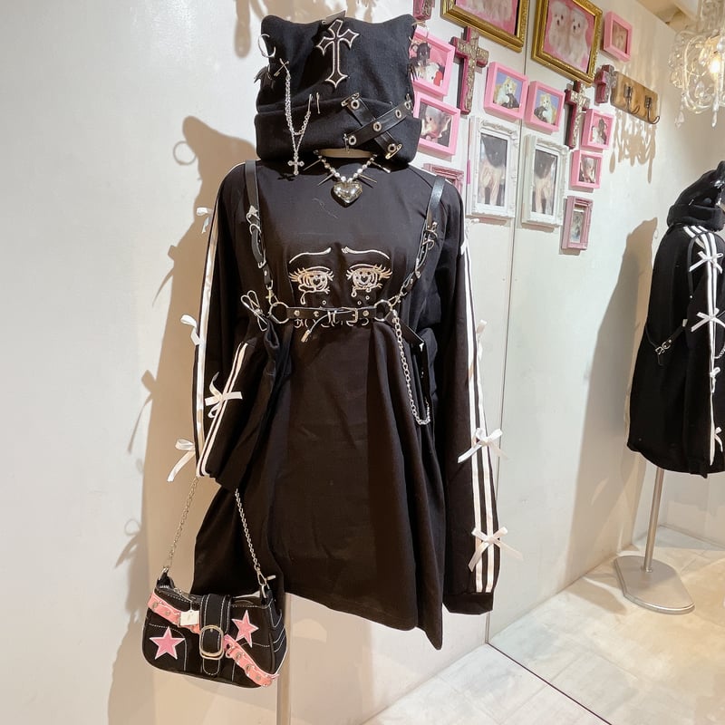 あいたいでちゅ♡リボンスリーブトラックロンT | Romantic Standard
