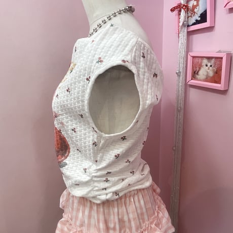 Cherry ノースリーブトップス