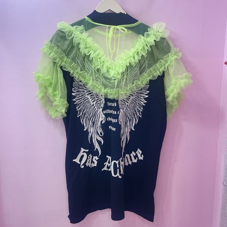 Angel wing フリルチュールTシャツ