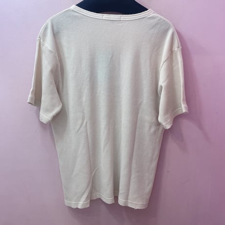 クロス刺繍サーマルTシャツ