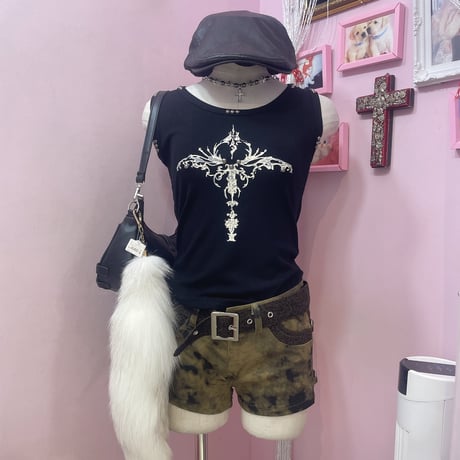 レオパード切替マイクロショートパンツ