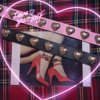 ♡♡♡レザーベルトチョーカー