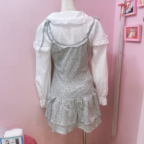 LOVE♡パッチフラワーキャミワンピース