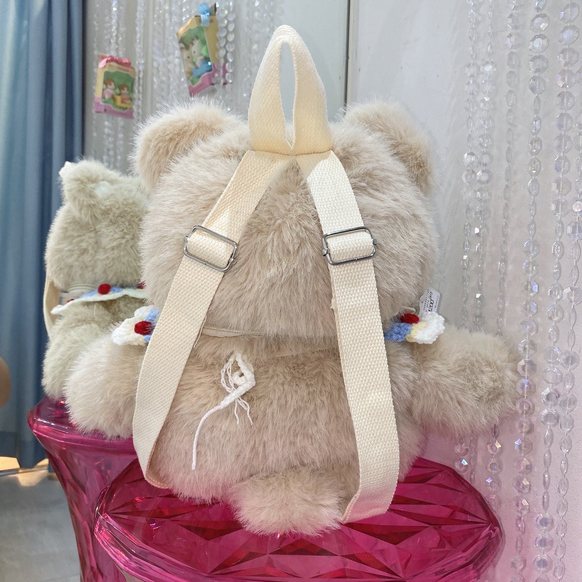BabyThree♡シークレットぬいぐるみリュックくまさん♡ くまさんぬいぐるみ リュックの通販 by ほのてぃー's shop｜ラクマ