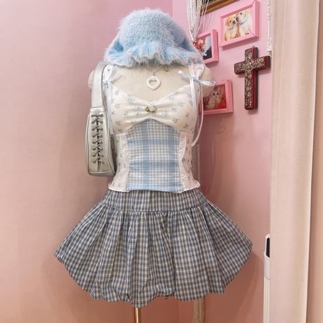 フラワーリボンビスチェ