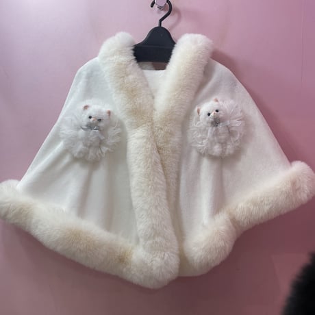 ふわふわKittyケープ