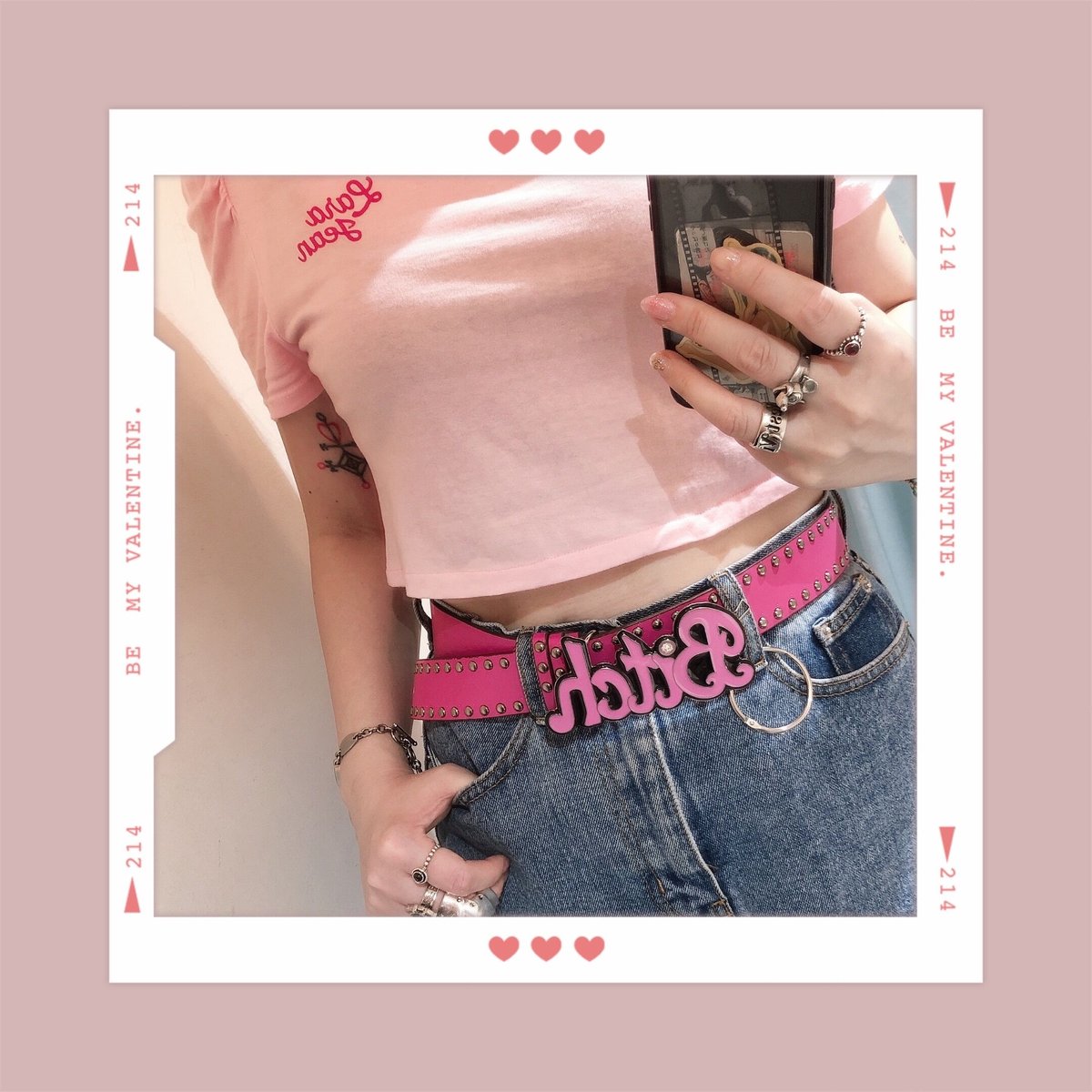 Bitch♡スタッズベルト | Romantic Standard ロマンティック