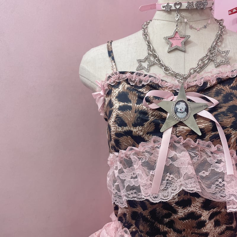 レオパードレースフリルキャミソール | Romantic Standard