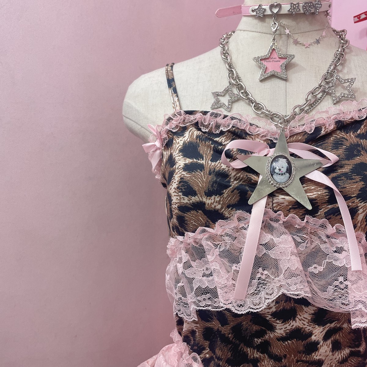 レオパードレースフリルキャミソール | Romantic Standard