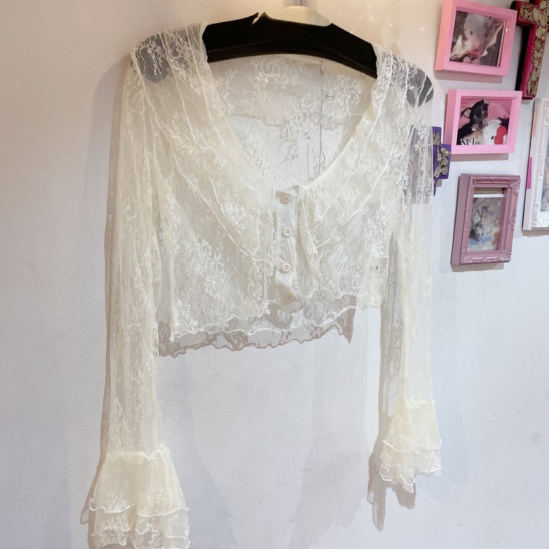 レースフリルカーディガン | Romantic Standard ロマンティック 