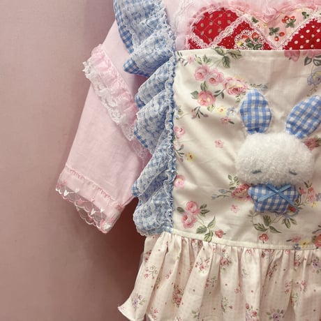 Sleepy rabbit フラワーチェックビスチェ