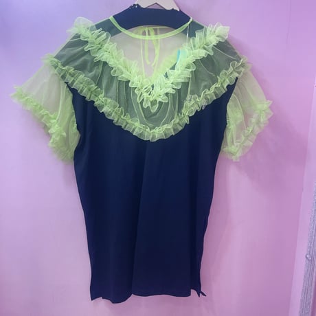 Angel wing フリルチュールTシャツ