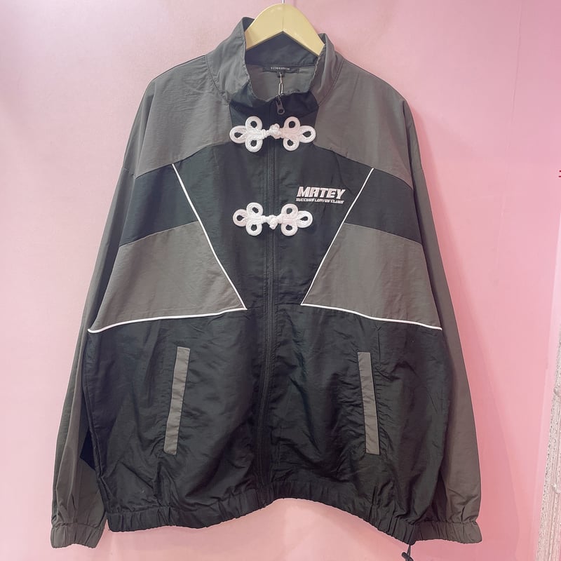 チャイナボタン配色ナイロンジャケット | Romantic Standard