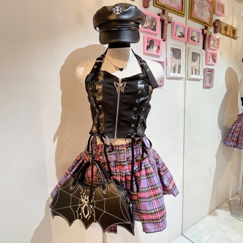 ハーネスチェックミニスカート | Romantic Standard ロマンティック