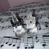 ビジュー音符リング