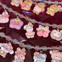 lovely animalビーズネックレス