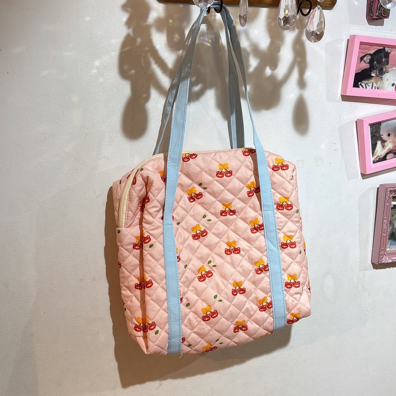 れい様・廃盤メリーボンボンキルトトートバッグ・くまちゃんゴム くまちゃんキルティングバッグ | Romantic Standard ロマンティック