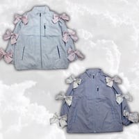 リボンスリーブシャカシャカブルゾン