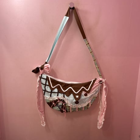 cute patchwork ショルダーバッグ