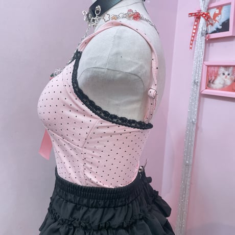 Pinky ドットキャミソール