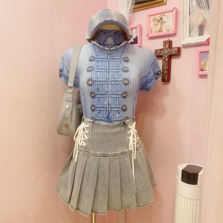 ナポレオンプリーツトップス