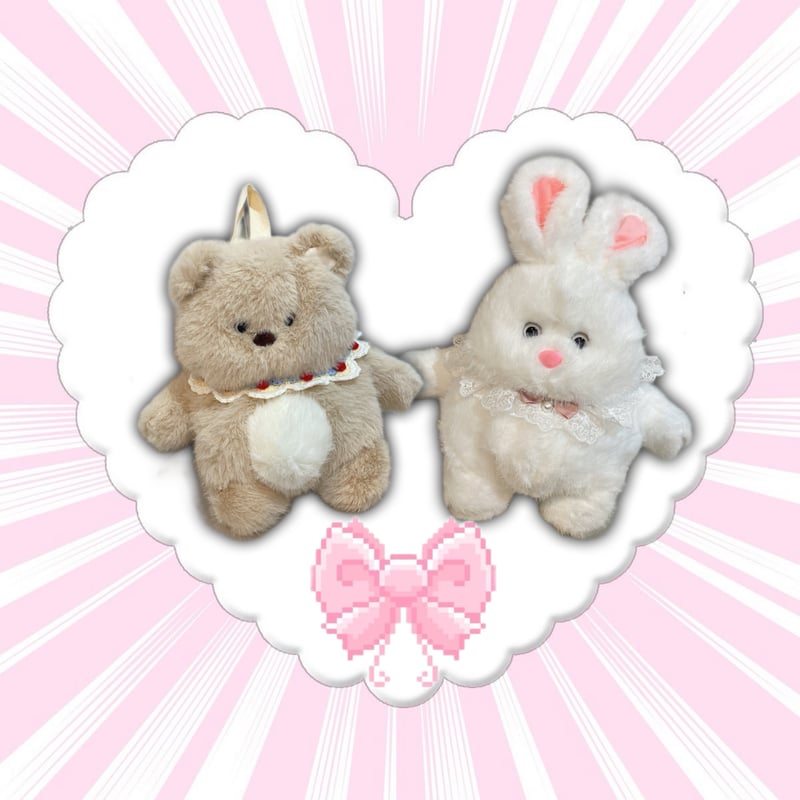 ふわふわ うさぎ&くま ぬいぐるみリュック | Romantic Standard